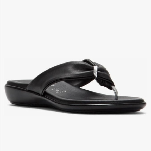 Italian Shoemakers Low Wedge Sandals - Picture 1 of 10